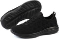 Women Tennis Shoes Lightweight for Ladies Basic Work Gym Jogging Walking Running Athletic Fashion Sneakers Zapatos Tenis Mujer All Black Size 10