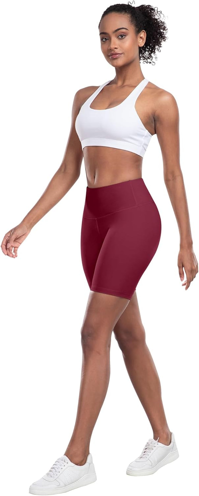 High Waisted Spandex Biker Shorts, Workout Booty Soft Yoga Shorts for Women